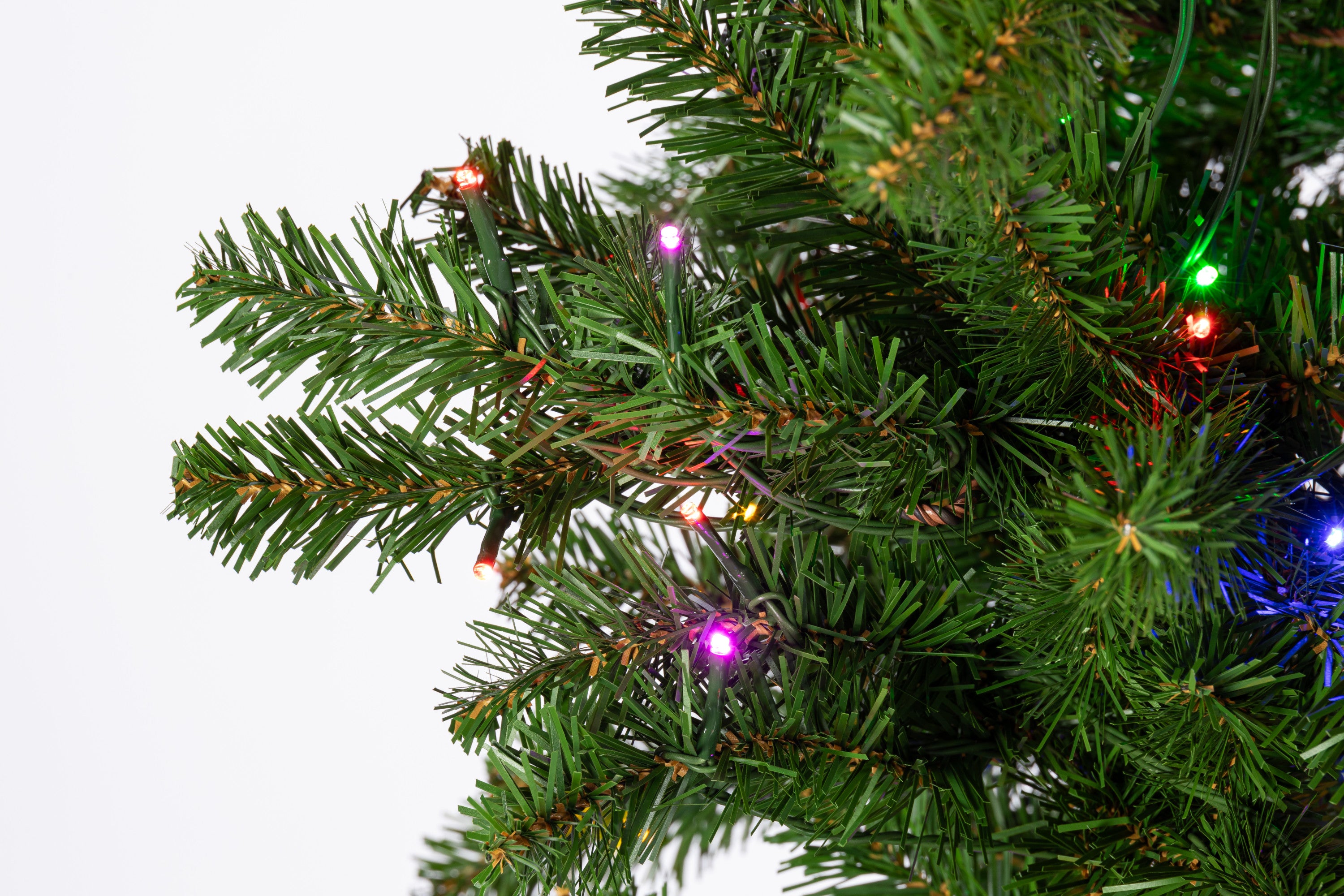 Sterling Magnificent 7 Foot Prelit Alpine Tree with Dual Color LED Lights